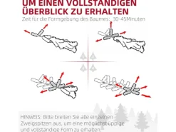 HOMCOM Weihnachtsbaum Kunststoff PE Stahl 105 x 180H cm