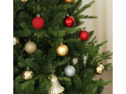 HOMCOM Weihnachtsbaum Kunststoff PE Stahl 105 x 180H cm