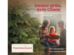 HOMCOM Weihnachtsbaum Kunststoff Metall 122L x 122B x 180H cm