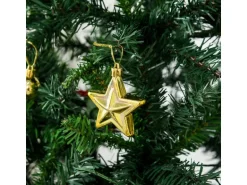 HOMCOM Weihnachtsbaum Tannenbaum mit Deko 200 LEDs 745 Spitzen Ø 112 x H180 cm