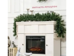 HOMCOM Weihnachtsgirlande Kunststoff Metall 180L x 30B x 30H cm