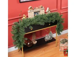 HOMCOM Weihnachtsgirlande Kunststoff Metall 180L x 30B x 30H cm