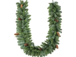 HOMCOM Weihnachtsgirlande Kunststoff Metall 180L x 25B x 25H cm