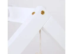 Homestyle4u Hausbett 90x200 mit 2 Matratzen Ausziehbar in Weiß 2719