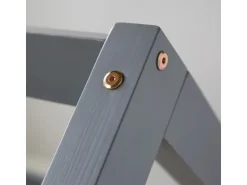 Homestyle4u Kinderbett 80 x 160 cm Hausbett Grau