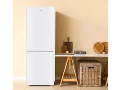 homeX Kühlschrank Mit Gefrierfach Kühl-Gefrierkombination Freistehend 173 Liter Nutzinhalt CFS1110-W Weiß