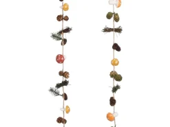 House of Seasons Girlande Pilz 2-fach Sortiert 120 cm x 5 cm x 6 cm Rot-Gelb