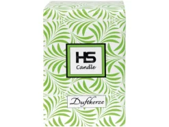 HS Candle Duftkerze & Glas Weihnachten Grün Bonbon 70h