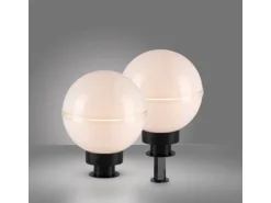 Just Light. Außen-Dekoleuchten Hemis 2-teilig Weiß Ø 20 cm