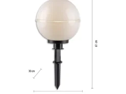 Just Light. Außen-Dekoleuchten Hemis 2-teilig Weiß Ø 30 cm