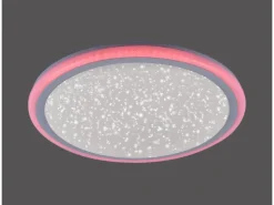 Just Light. LED-Deckenleuchte Luisa mit Sternenhimmel  Weiß Ø 40 cm