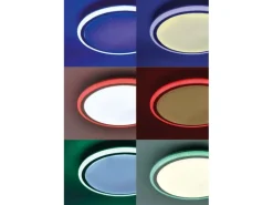 Just Light. LED-Deckenleuchte Luisa mit Sternenhimmel  Weiß Ø 40 cm