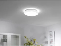 Just Light. LED-Deckenleuchte Jupiter Weiß Ø 35 cm