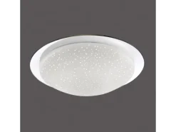 Just Light. LED-Deckenleuchte Skyler Chrom Ø 38 cm