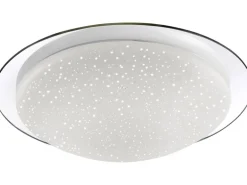 Just Light. LED-Deckenleuchte Skyler Chrom Ø 38 cm