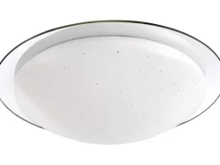 Just Light. LED-Deckenleuchte Skyler Chrom Ø 38 cm