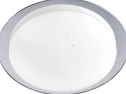 Just Light. LED-Deckenleuchte Skyler Chrom Ø 38 cm