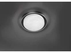 Just Light. LED-Deckenleuchte Skyler Chrom Ø 38 cm