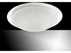 Just Light. LED-Deckenleuchte Skyler Chrom Ø 38 cm