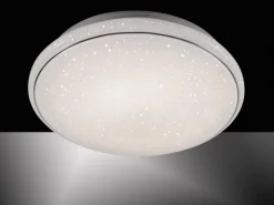 Just Light. LED-Deckenleuchte Jupiter Weiß Ø 44 cm