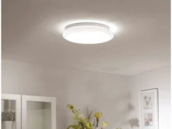 Just Light. LED-Deckenleuchte Jupiter Weiß Ø 44 cm