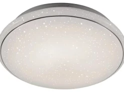 Just Light. LED-Deckenleuchte Jupiter Sternenhimmel Weiß Ø 80 cm