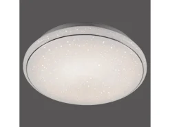 Just Light. LED-Deckenleuchte Jupiter Sternenhimmel Weiß Ø 80 cm