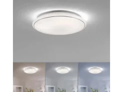 Just Light. LED-Deckenleuchte Jupiter Sternenhimmel Weiß Ø 59 cm