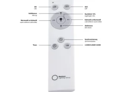 Just Light. LED-Deckenleuchte Jonas Sternenhimmel Weiß Ø 59 cm