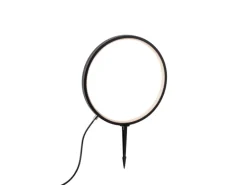 Just Light. LED-Erdspießleuchte Zirkulu Schwarz 48 cm x Ø 32 cm