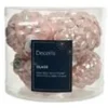 Kaemingk Christbaumschmuck Zapfen Glas  5 cm Laenge 7 cm 6 Stueck Rosa