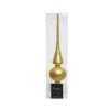 Kaemingk Christbaumschmuck Christbaumspitze Glas  6 x 26 cm Hell Gold Matt
