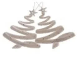 Kaemingk Haenger Kunststoffbaum Christbaumschmuck Baumhaenger 2er Set Weiss