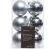 Kaemingk Weihnachtsbaumkugeln Bruchfest  6 cm 12 Stueck Silber