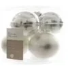 Kaemingk Weihnachtsbaumkugeln Glas  8 cm Silber Matt Glaenzend 6 Stueck
