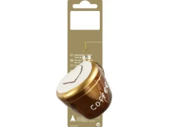 Kaffeetasse zum Hängen aus Glas 7 cm Braun