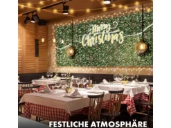 KARAT Pflanzenwand Festive Dekorative Kunstpflanzenwand für Weihnachten 50 x 50 cm