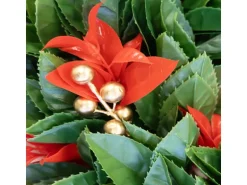 KARAT Weihnachtskranz Photinia Dekorativer Kranz für Weihnachten Durchmesser 45 cm