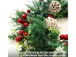 KARAT Weihnachtskranz Pinecone Dekorativer Kranz für Weihnachten Durchmesser 42 cm