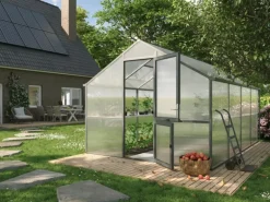 KGT Gewächshaus Anthrazit-Grau 12,74 m²