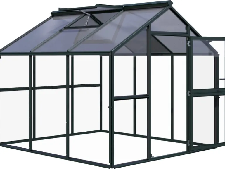 KGT Gewächshaus Novum III Tannengrün 8,4 m²