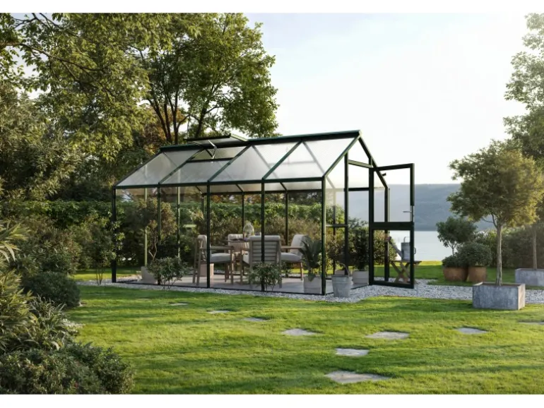 KGT Gewächshaus Novum IV Tannengrün 11,14 m²