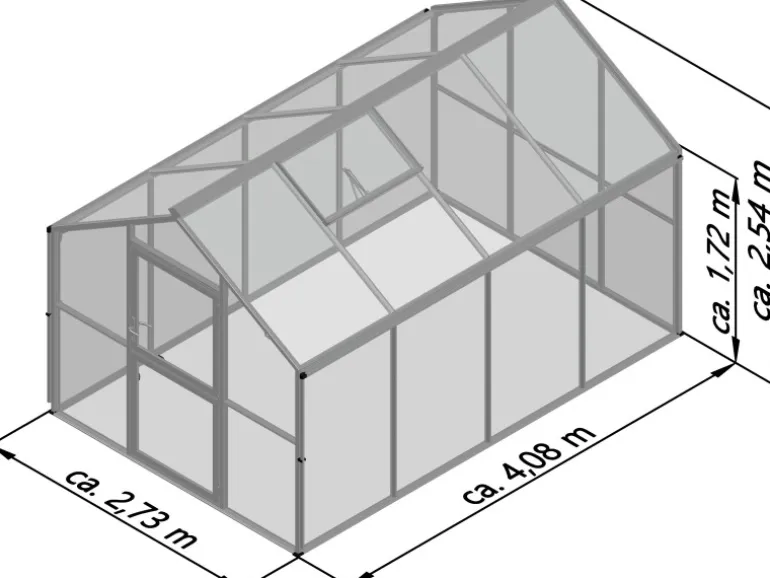 KGT Gewächshaus Novum IV Tannengrün 11,14 m²