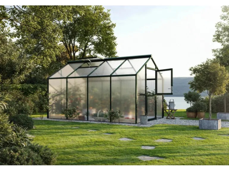 KGT Gewächshaus Novum IV Tannengrün 11,14 m²