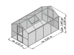 KGT Gewächshaus Tannengrün 10 m²