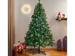 Künstlicher Weihnachtsbaum LED Tannenbaum Tramso 185 cm Kunsttanne Grün