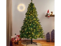 Künstlicher Weihnachtsbaum LED Tannenbaum Tramso 240 cm Kunsttanne Grün