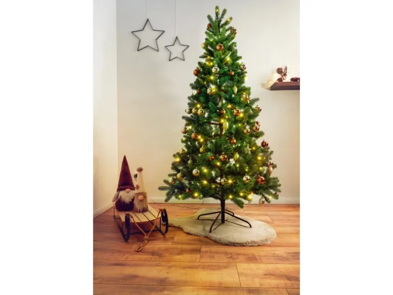Künstlicher Weihnachtsbaum LED Tannenbaum Nagano 120 cm Kunsttanne Grün