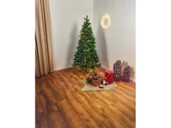 Künstlicher Weihnachtsbaum LED Tannenbaum Nagano 210 cm Kunsttanne Grün