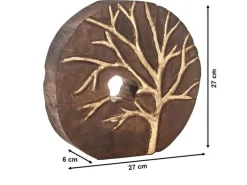 Kobolo Dekofigur Holzdeko Holzfigur TREE aus Holz